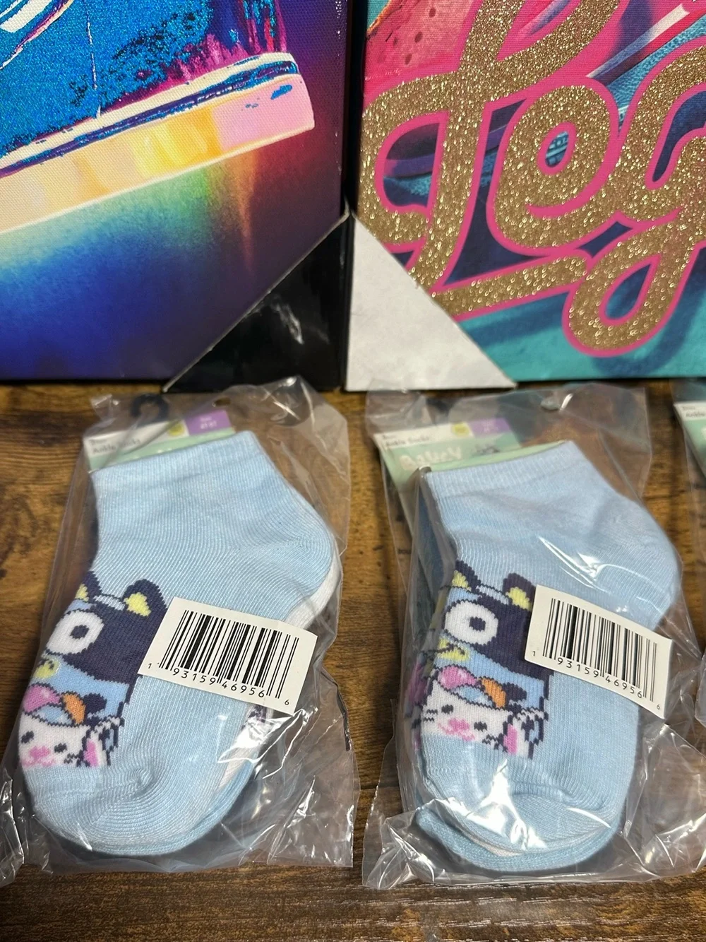 Bluey Character Toddler Ankle Easter Socks, (3) 3-Pack (9 total pairs) Sz 4T-5T